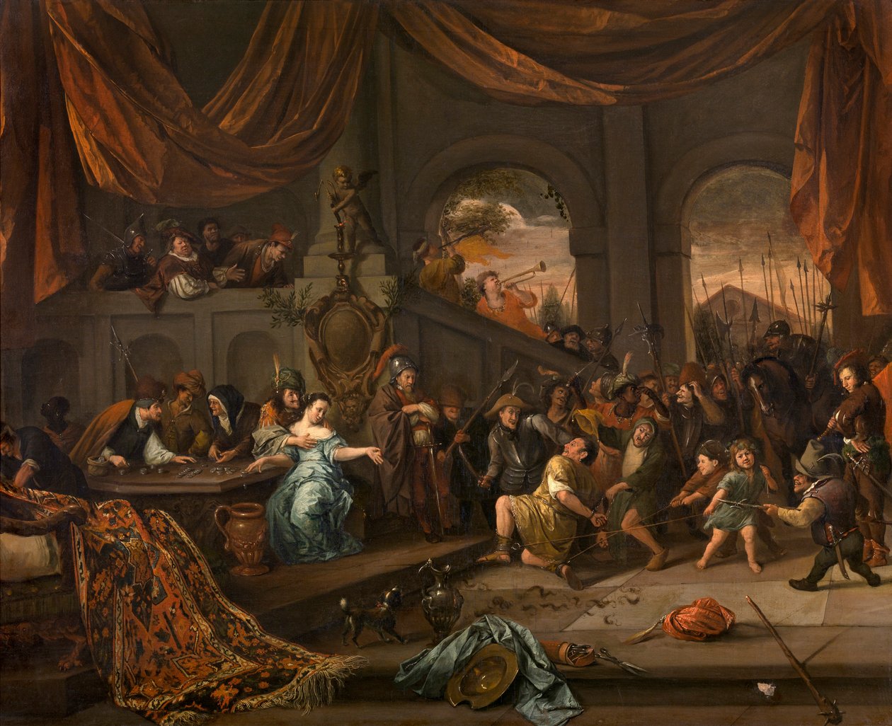The Mocking of Samson by Jan Havickszoon Steen