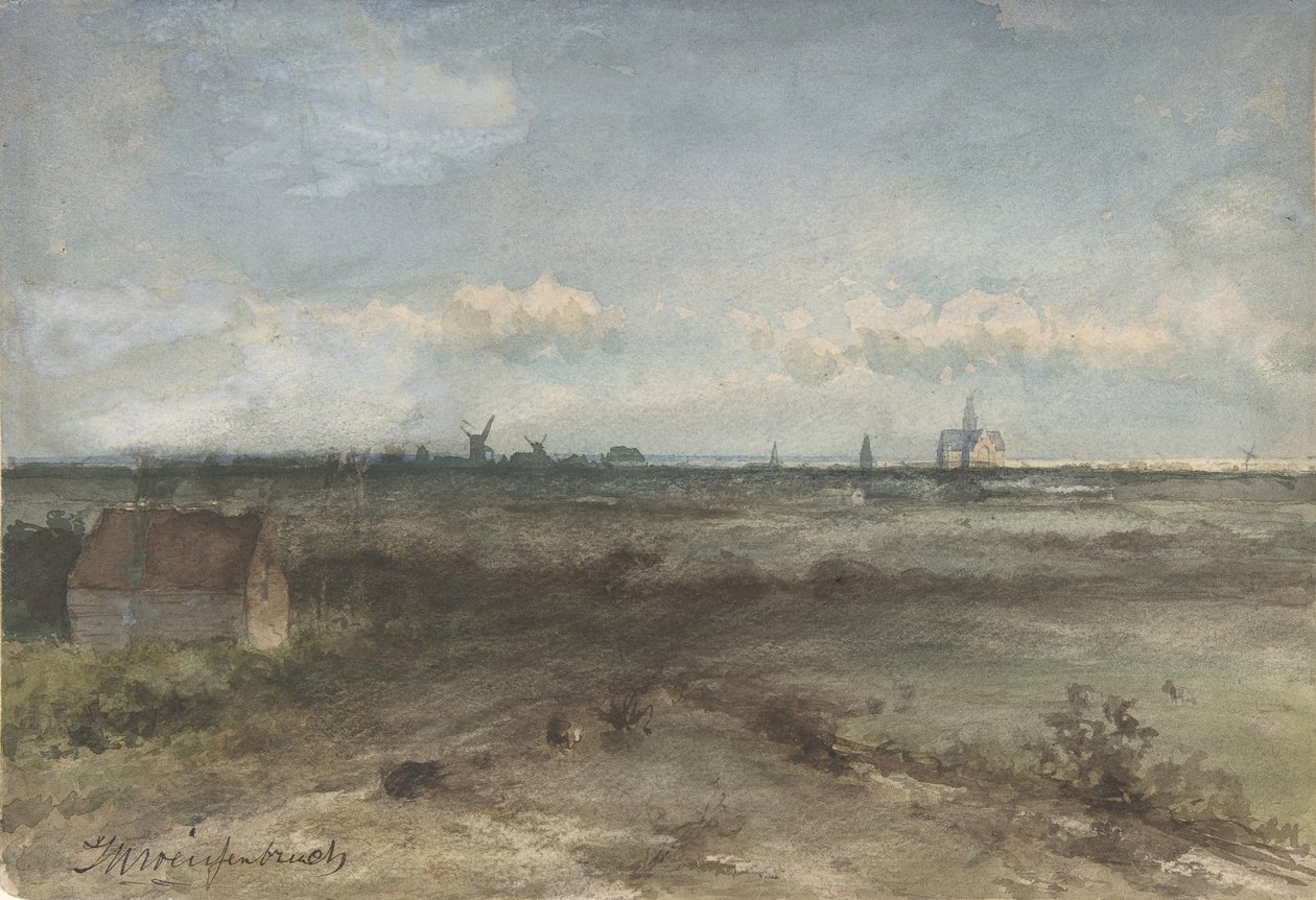 View of Haarlem from the Dunes by Jan Hendrik Weissenbruch
