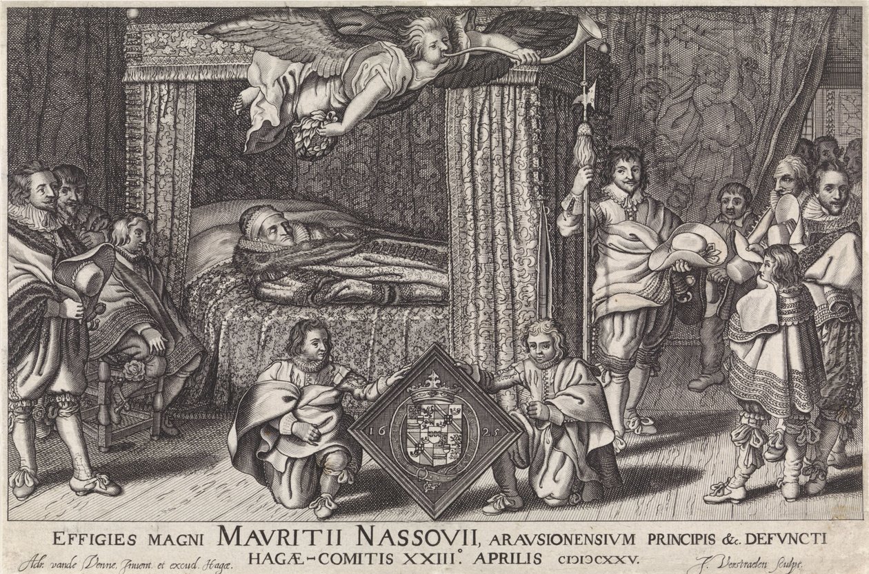Parade Bed of Prince Maurice, 1625 by Jan Hendriksz. Verstraelen