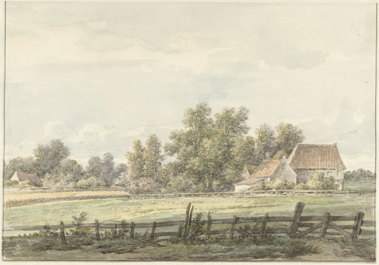 Landscape with Farm by Jan Hulswit