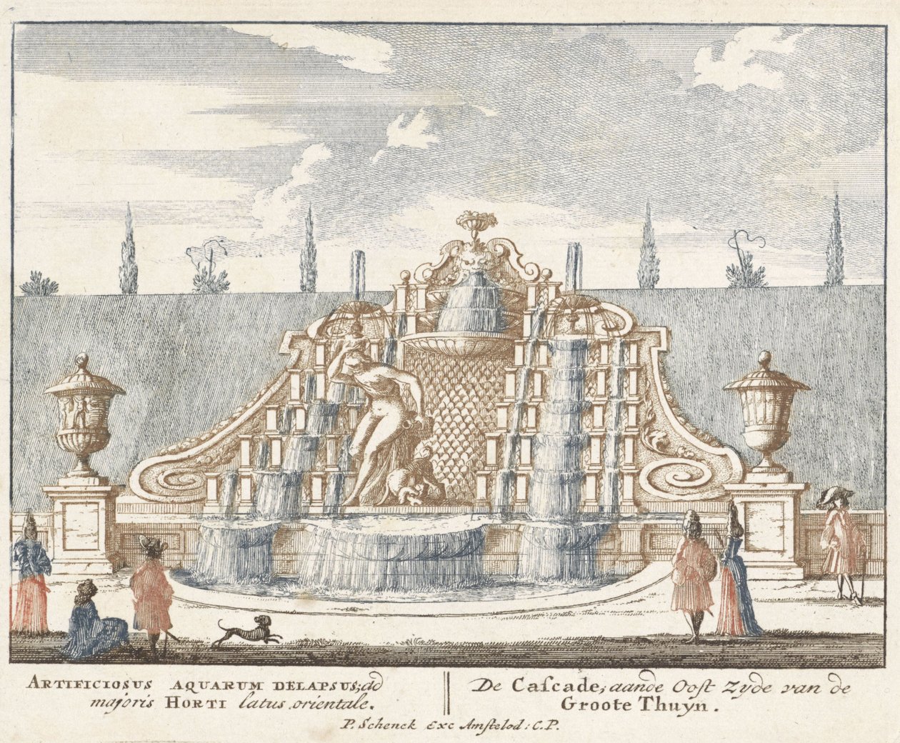 Fountain in the Garden of Het Loo Palace, 1694-97 by Jan I van Call