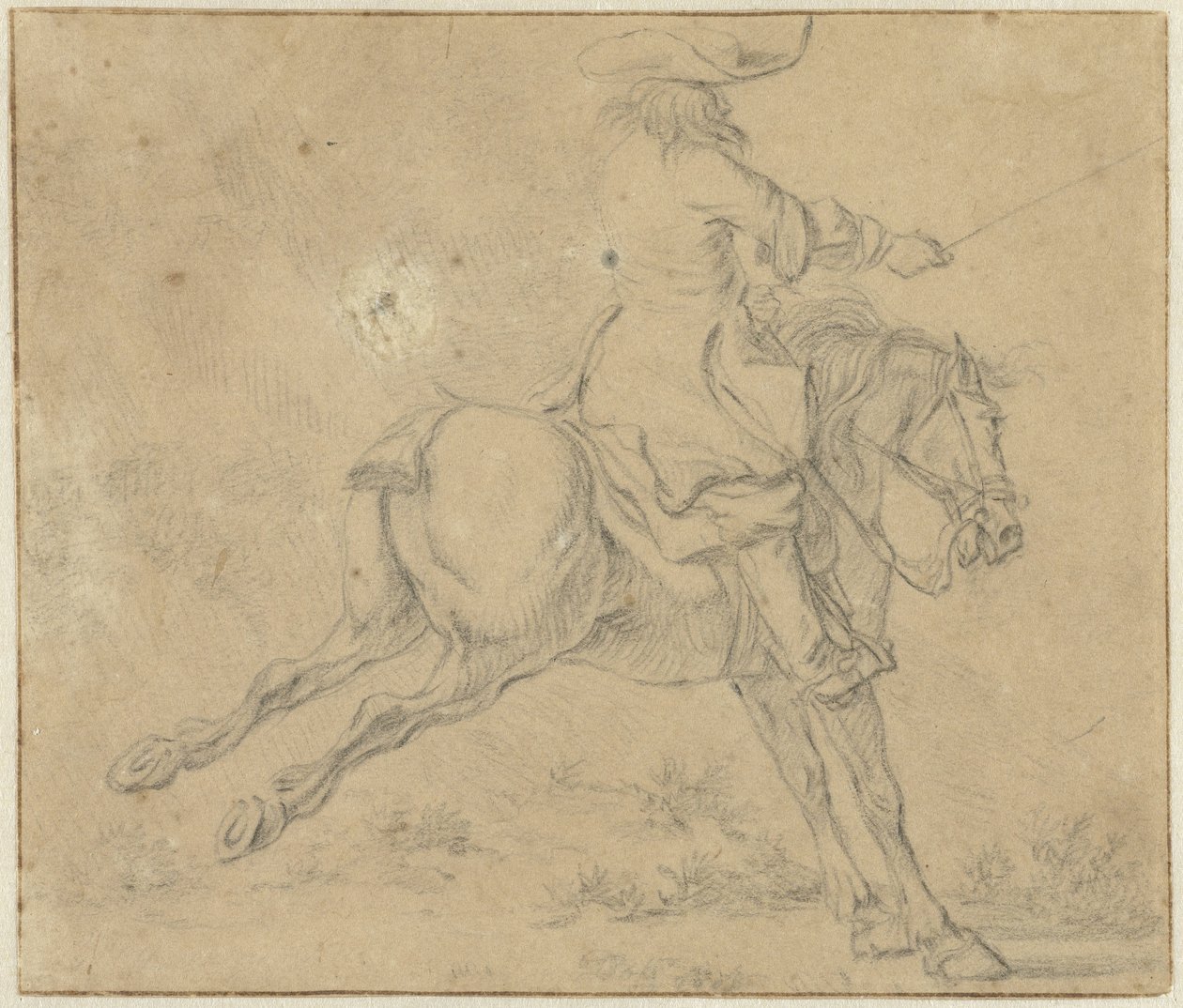 Rider on a Rearing Horse by Jan Jacobsz van der Stoffe