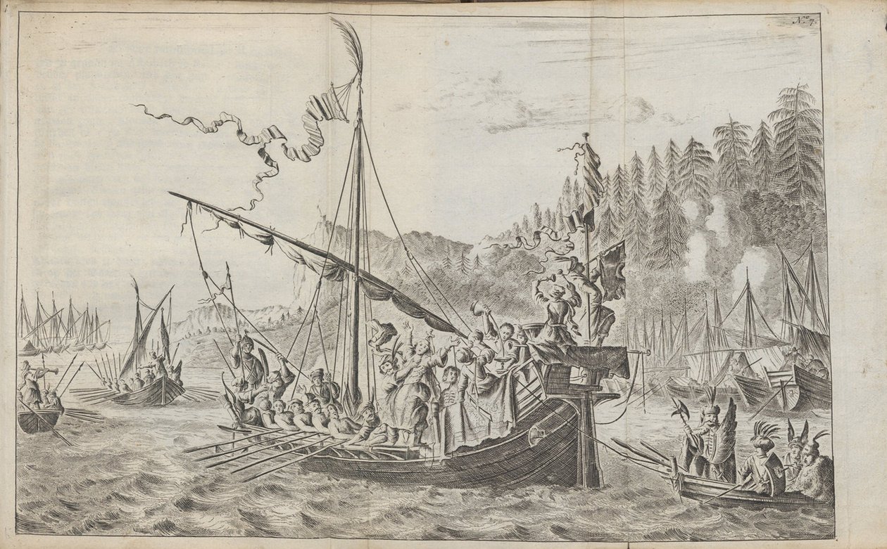 Stenka Razin From: Drie aanmerkelyke reizen, 1675 by Jan Jansz. Struys