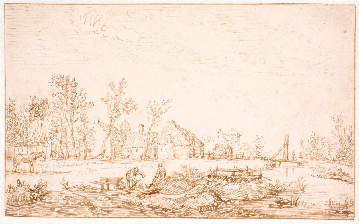 A Canal Near a Village by Jan Josefsz van Goyen