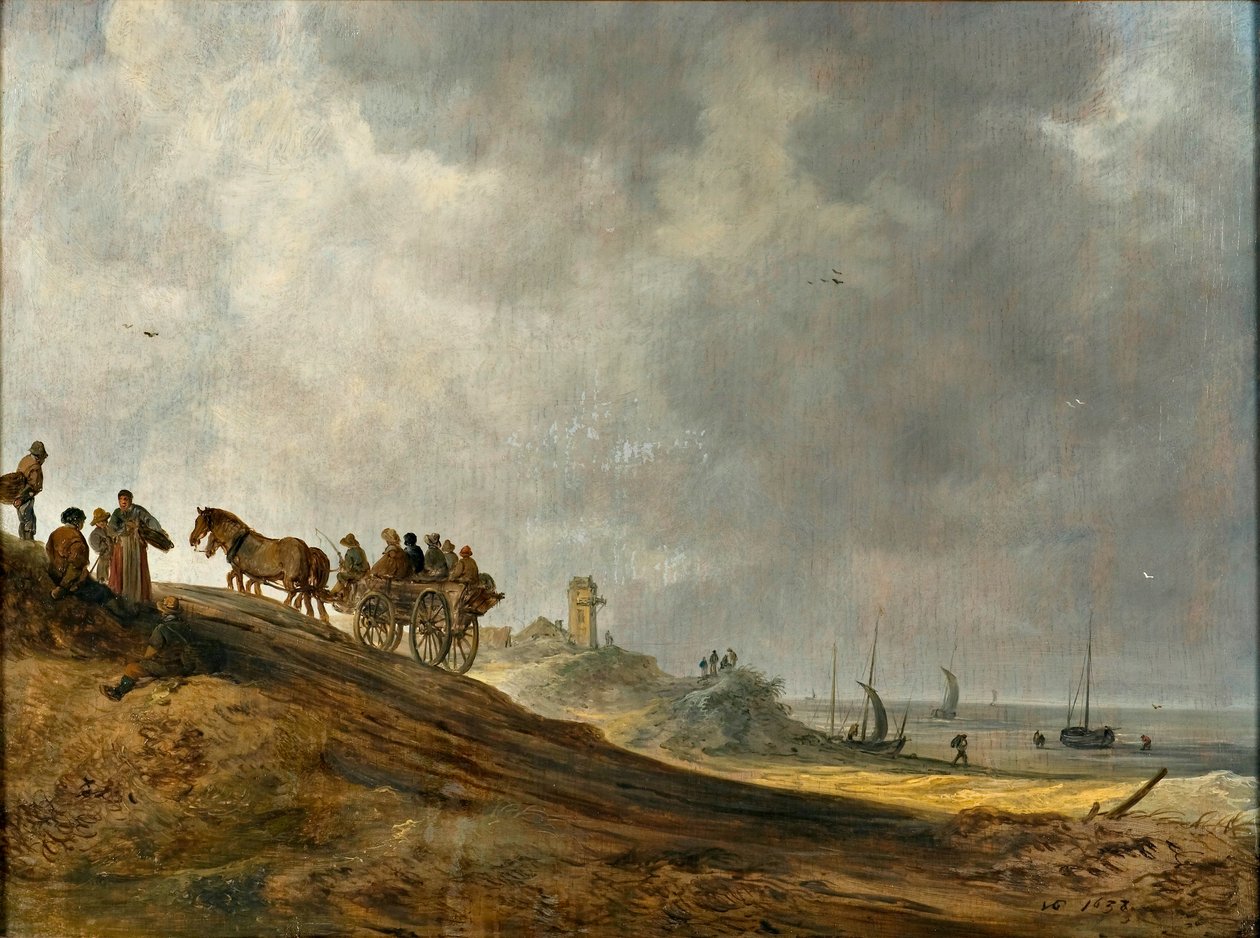 Beach Picture by Jan Josephsz van Goyen