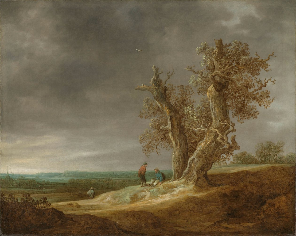 Landscape with Two Oaks by Jan Josephsz van Goyen