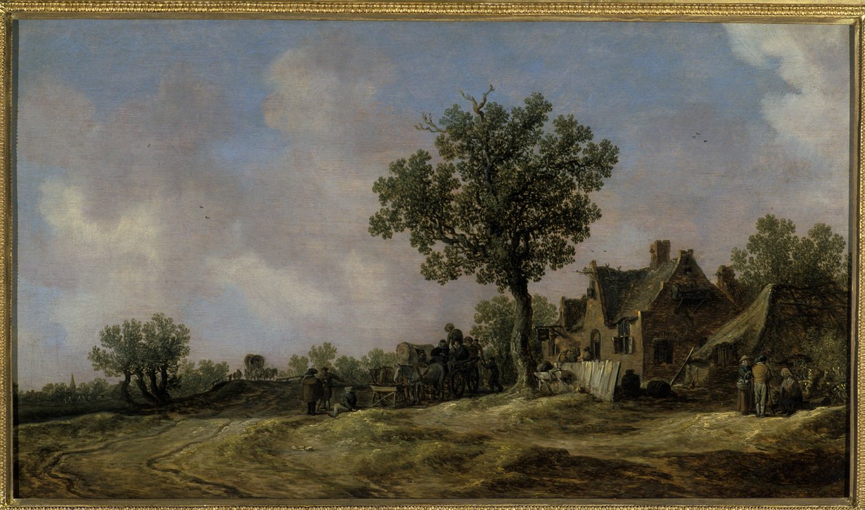 Tavern on a Country Road by Jan Josephsz van Goyen