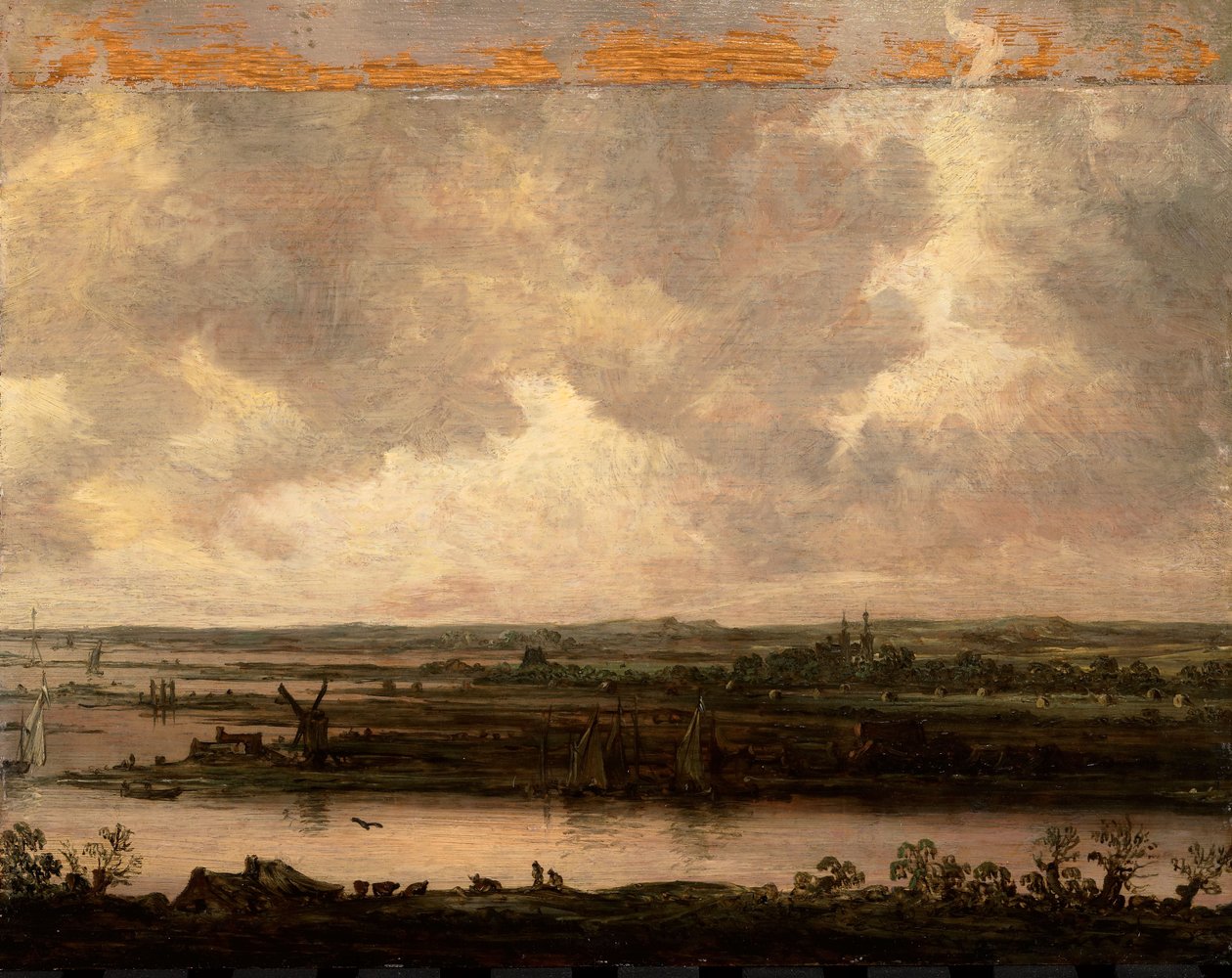View of the River Spaarne and the Haarlemmermeer by Jan Josephsz van Goyen