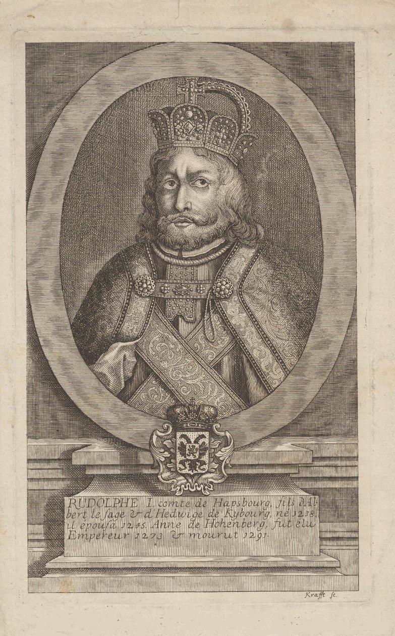 Rudolf I of Habsburg 1218-1291, King of the Romans by Jan Lauwryn Krafft