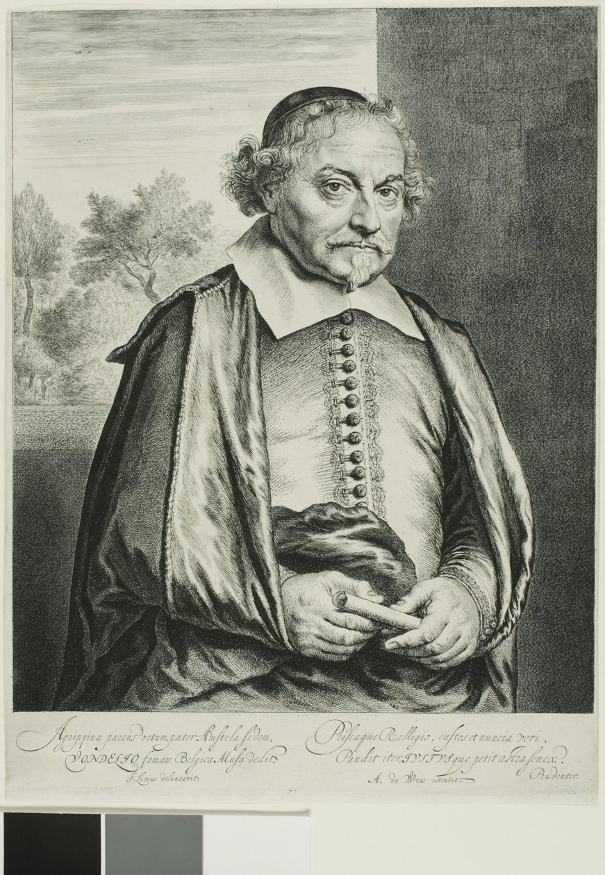Joost van den Vondel by Jan Lievens