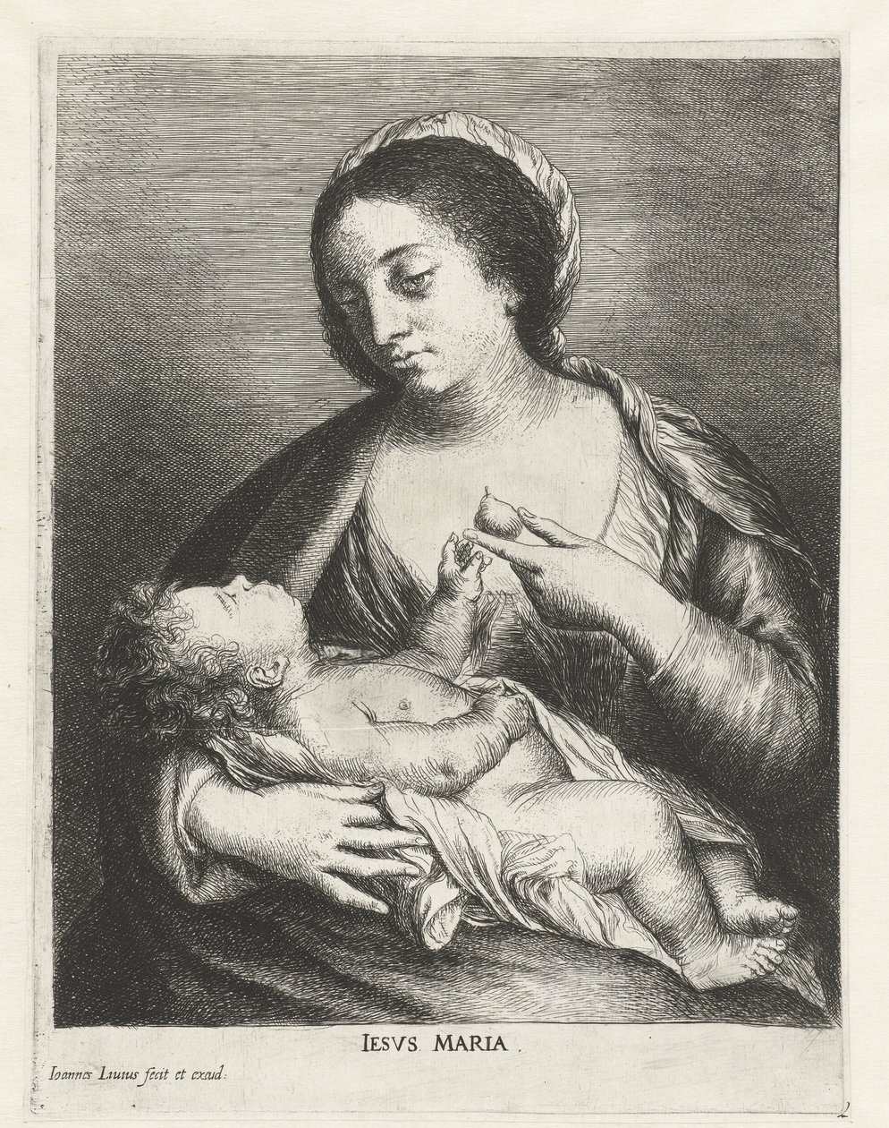 Mary with Child and a Pear by Jan Lievens