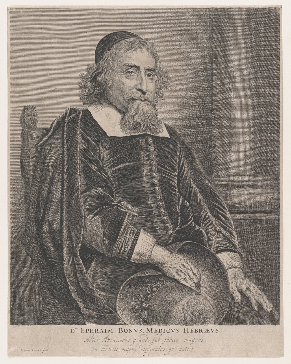 Portrait of Ephraim Bonus, Physician by Jan Lievens
