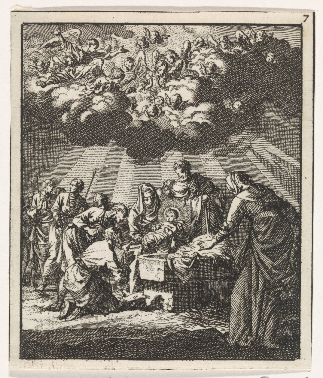 Adoration of the Shepherds by Jan Luyken
