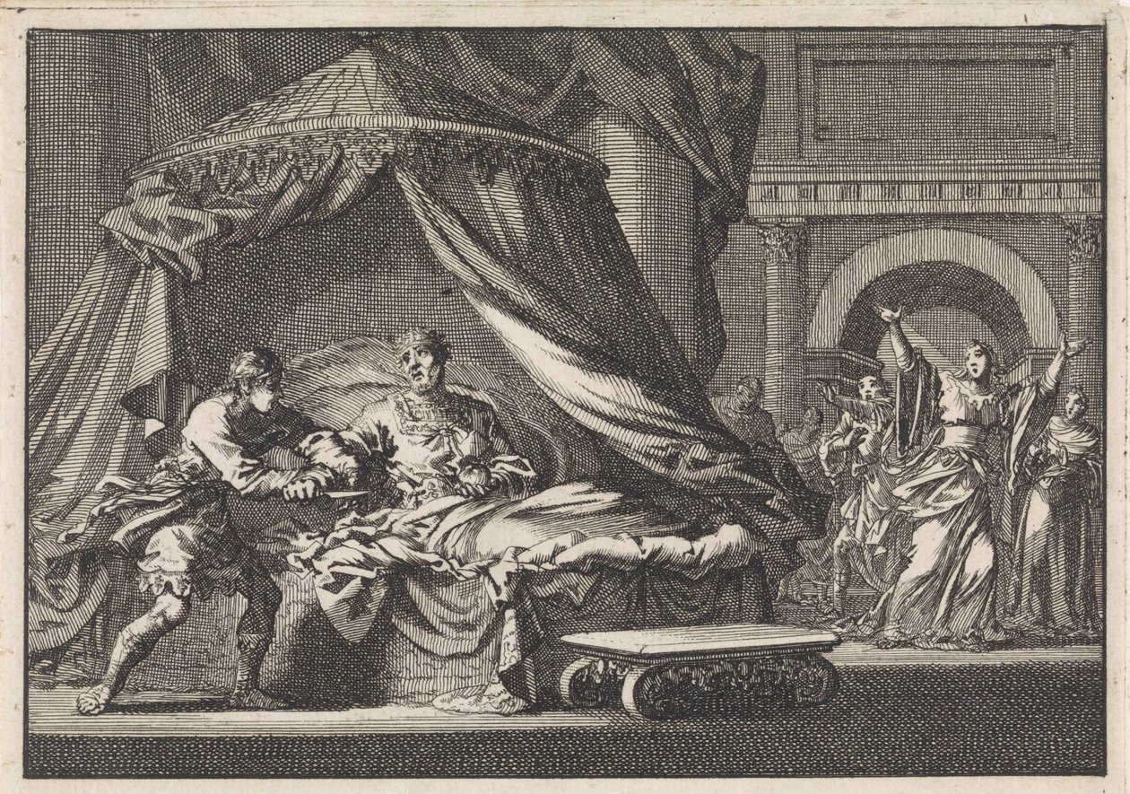 Achiab Prevents the Suicide of His Grandfather Herod by Jan Luyken