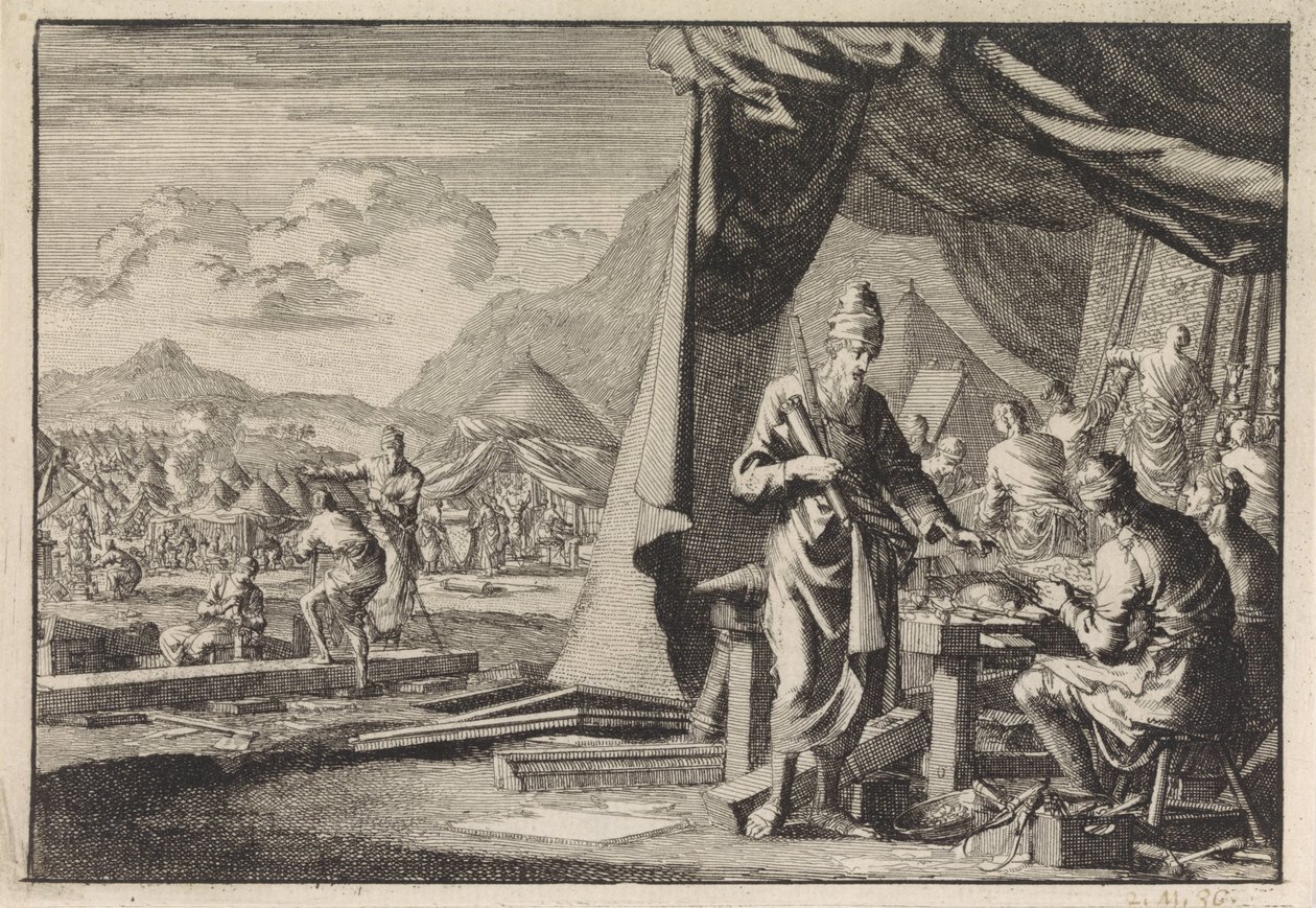 Construction of the Tabernacle by Jan Luyken