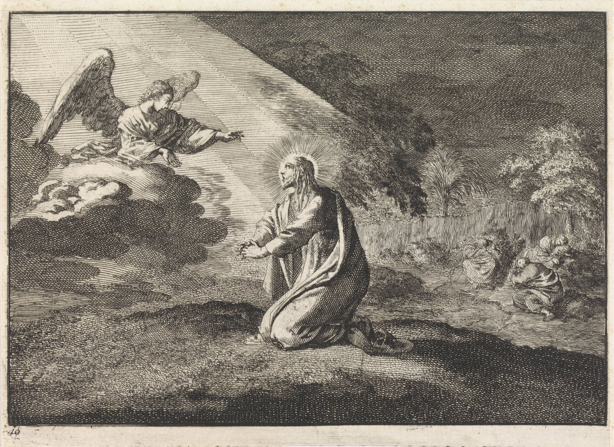 Christ in the Garden of Gethsemane by Jan Luyken