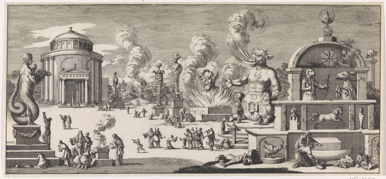 Egyptian, Syrian, Babylonian, and Samaritan Gods Worshipped by the Hebrews and Jews by Jan Luyken