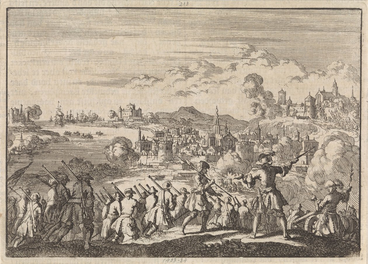 French Conquer Carthagena in South America, 1697 by Jan Luyken