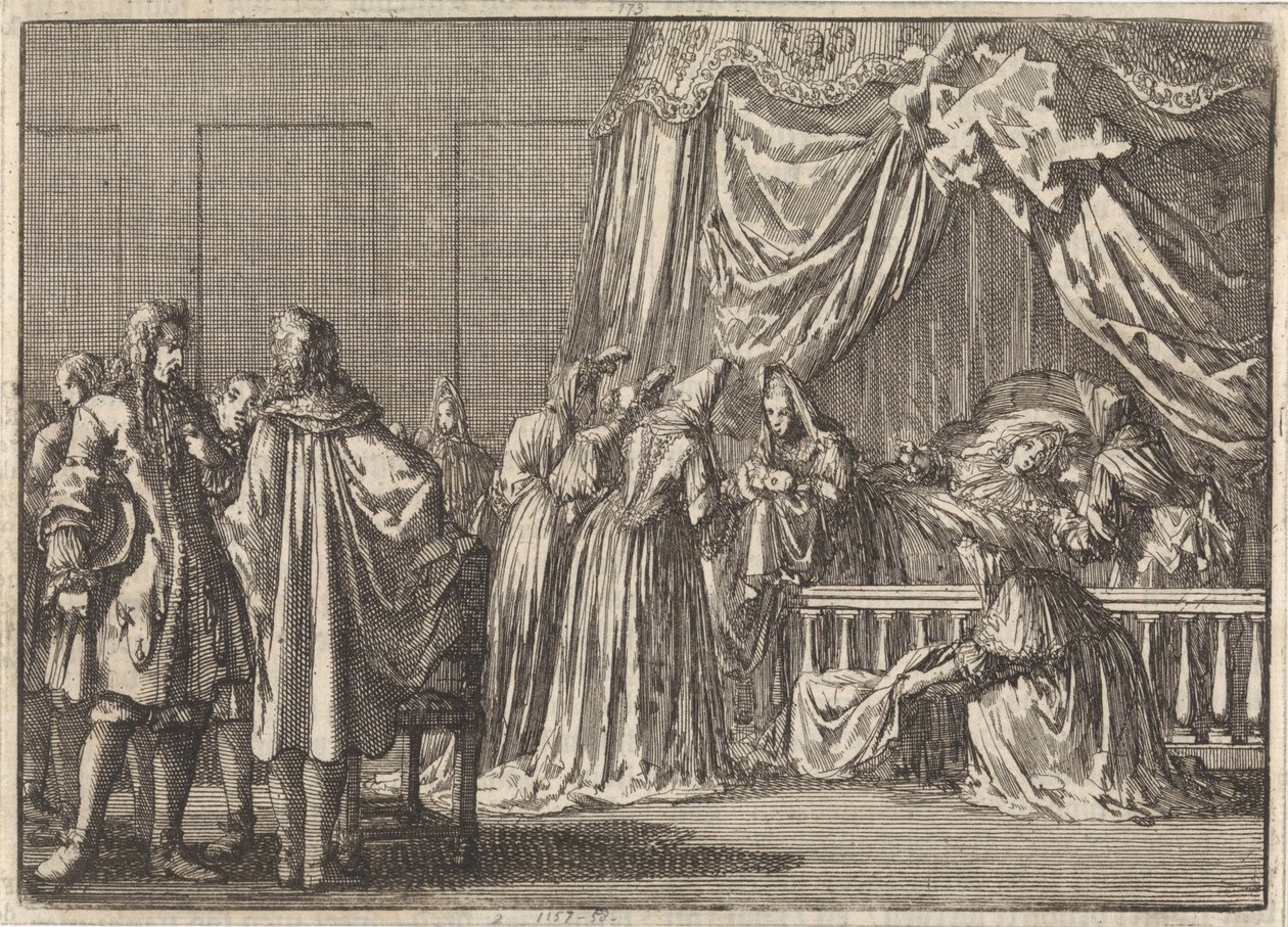 Birth of the Son of King James II of England, 1688 by Jan Luyken