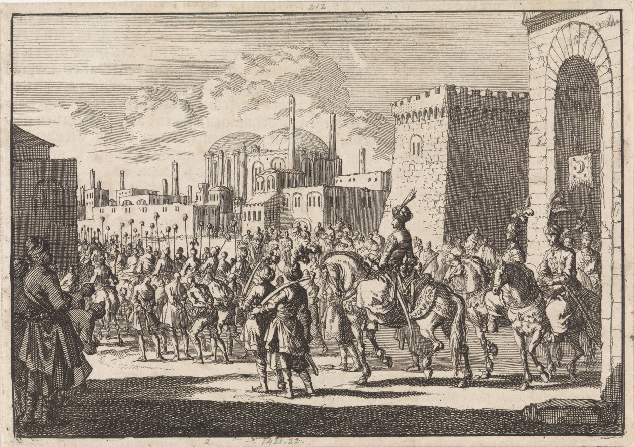 Entry of Sultan Mustafa II into Constantinople, 1695 by Jan Luyken