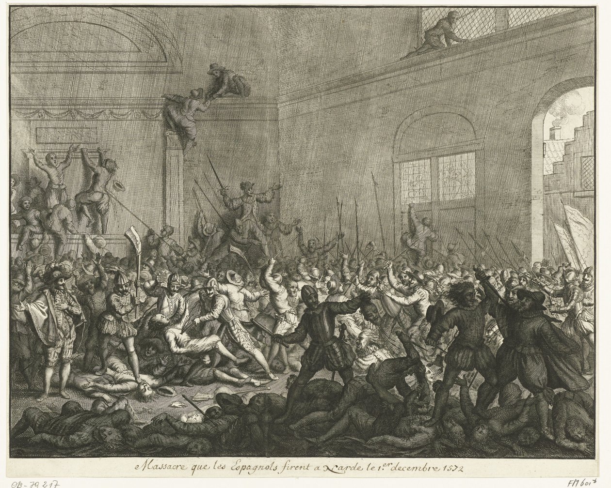 Murder in a Church in Naarden, 1572 by Jan Luyken