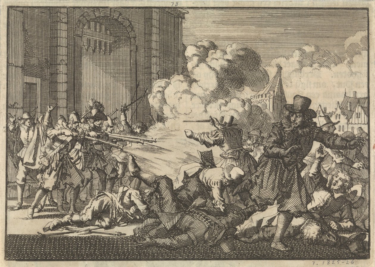 Riot in Rotterdam Following the Arrest of a Remonstrant Minister, 1621 by Jan Luyken