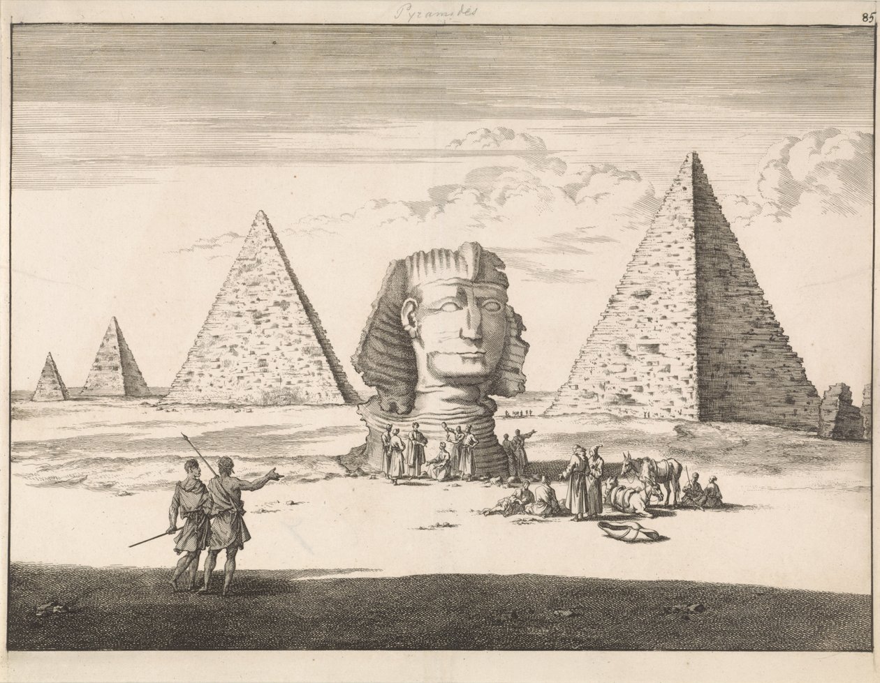 Pyramids and Sphinx of Giza by Jan Luyken