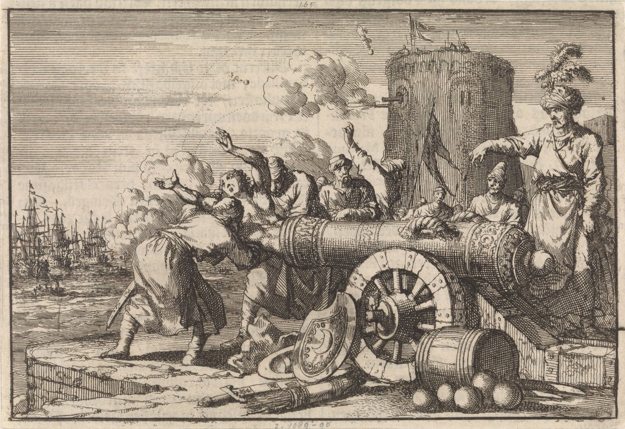French Bombardment of Algiers, 1683 by Jan Luyken