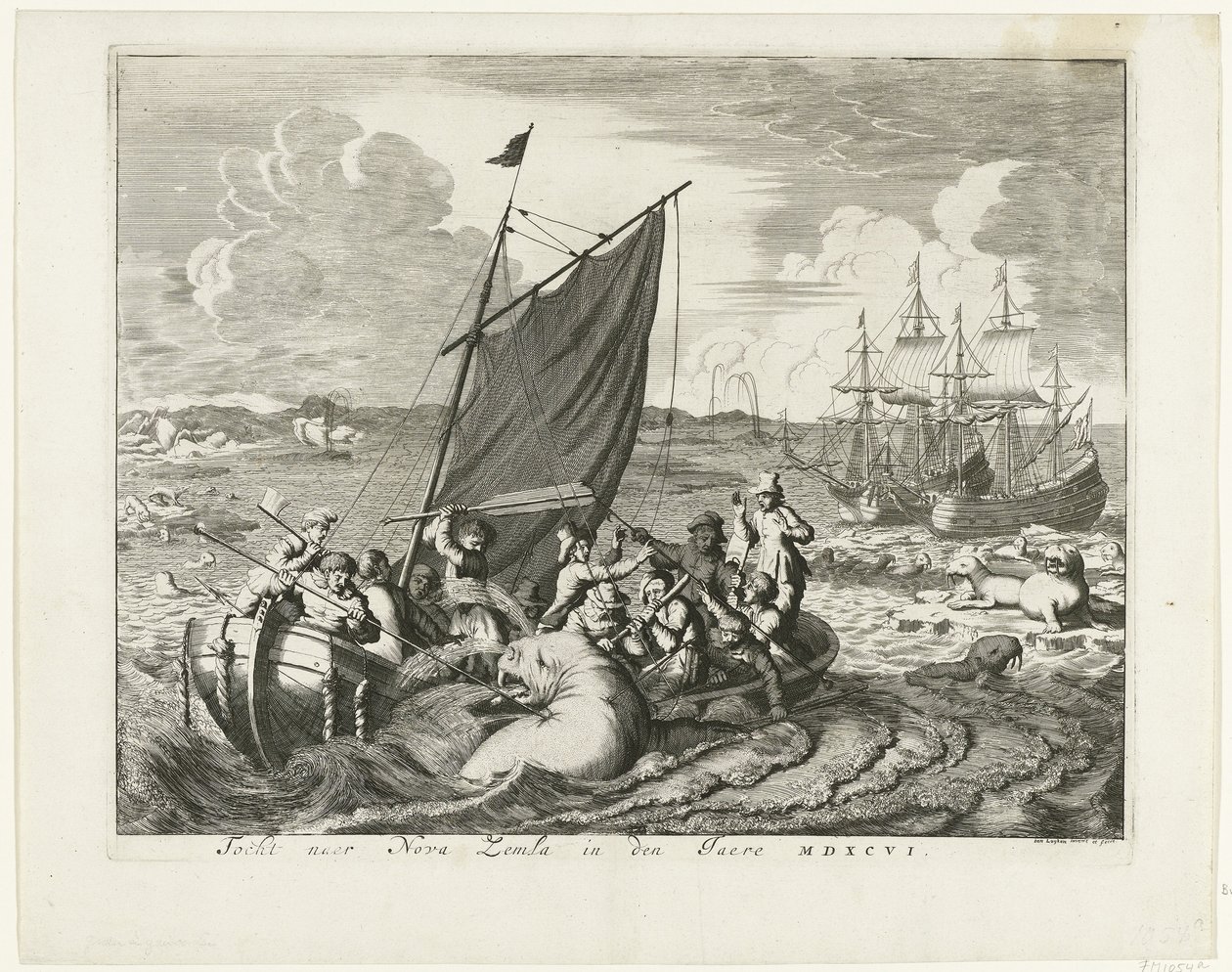 The Voyage to Novaya Zemlya in 1596 by Jan Luyken
