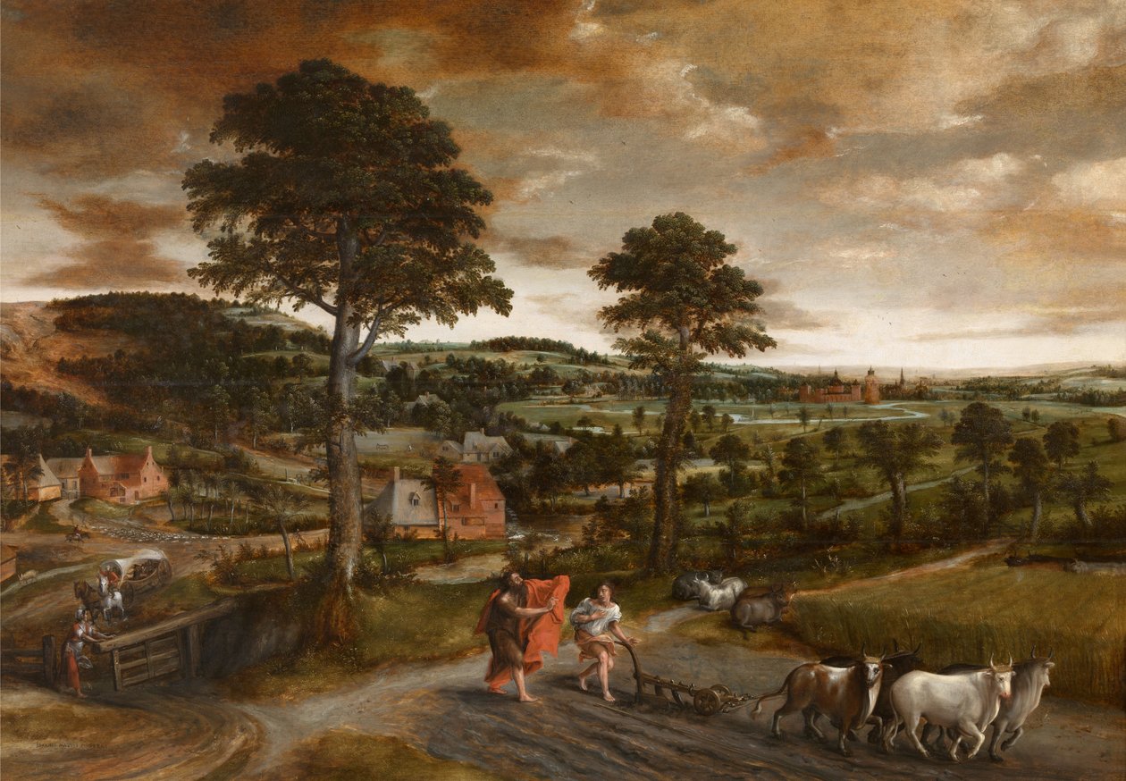 The Calling of Elisha by Jan Massys or Metsys