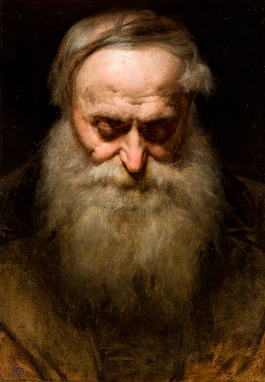 Head of an Old Man with a Grey Beard by Jan Matejko