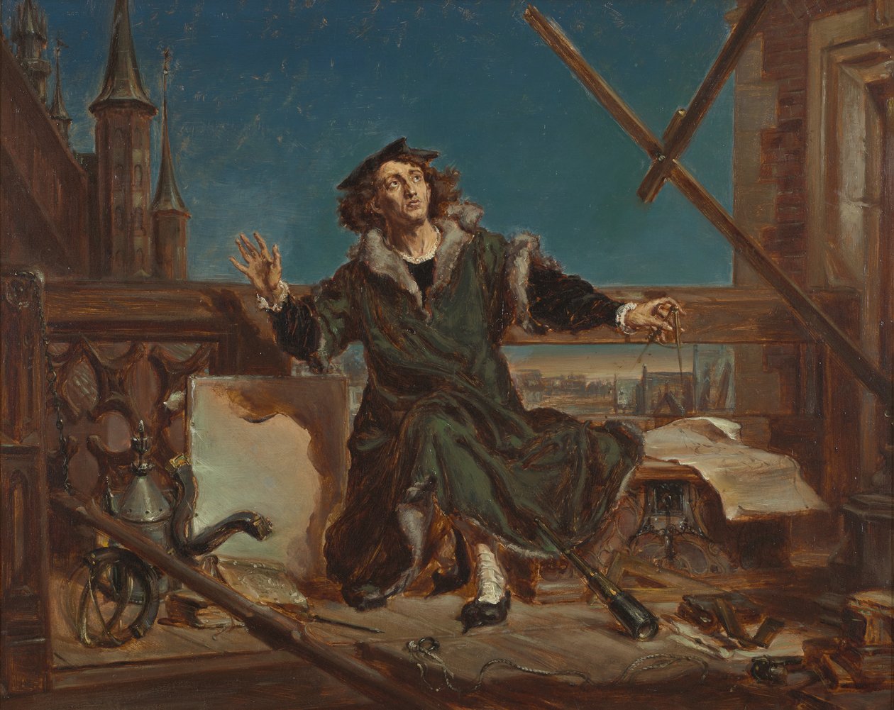 Nicolaus Copernicus. Sketch for the Painting "Astronomer Copernicus, or Conversation with God" by Jan Matejko