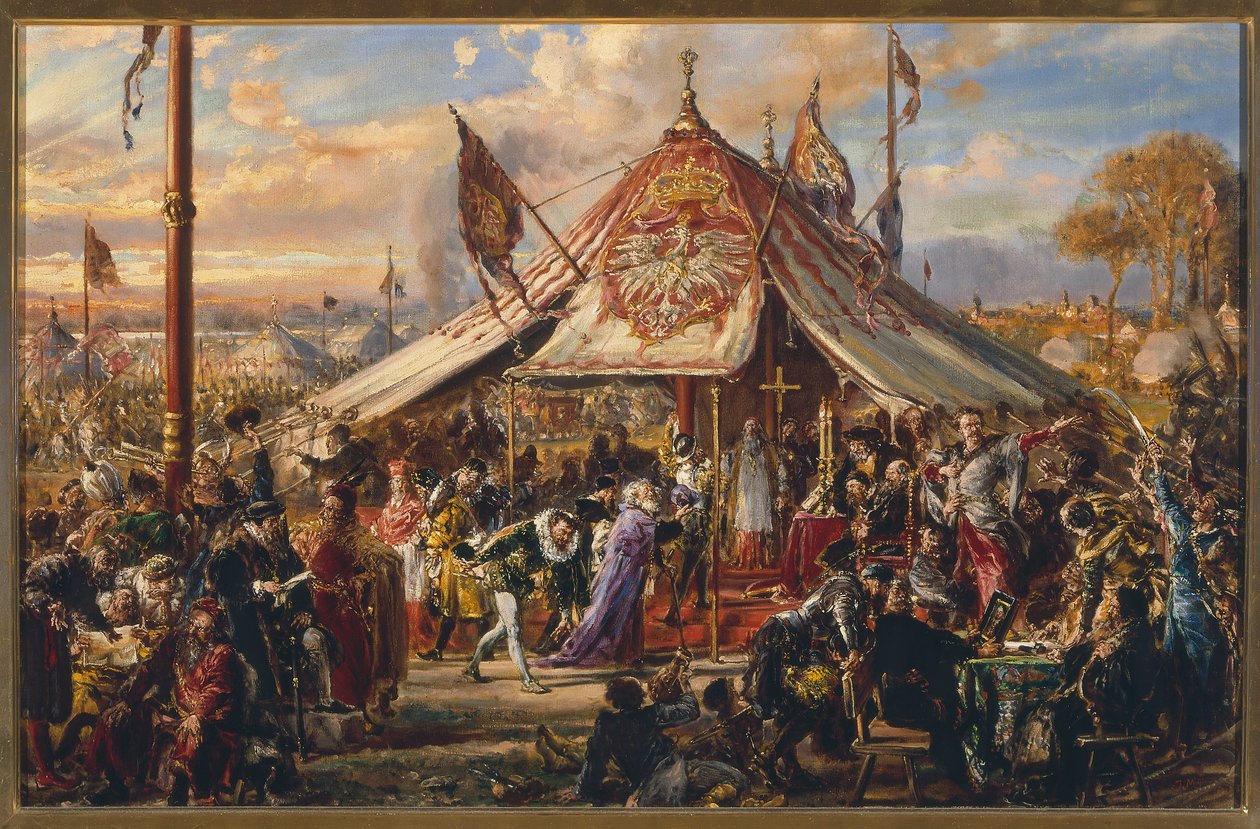 The Power of the Commonwealth at Its Zenith. Golden Liberty. Election. A.D. 1573 by Jan Matejko