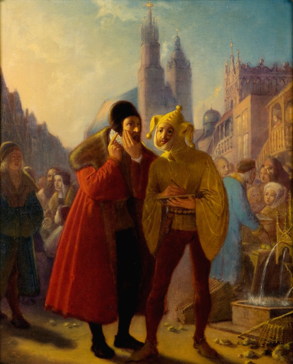 Stańczyk Pretending Toothache by Jan Matejko