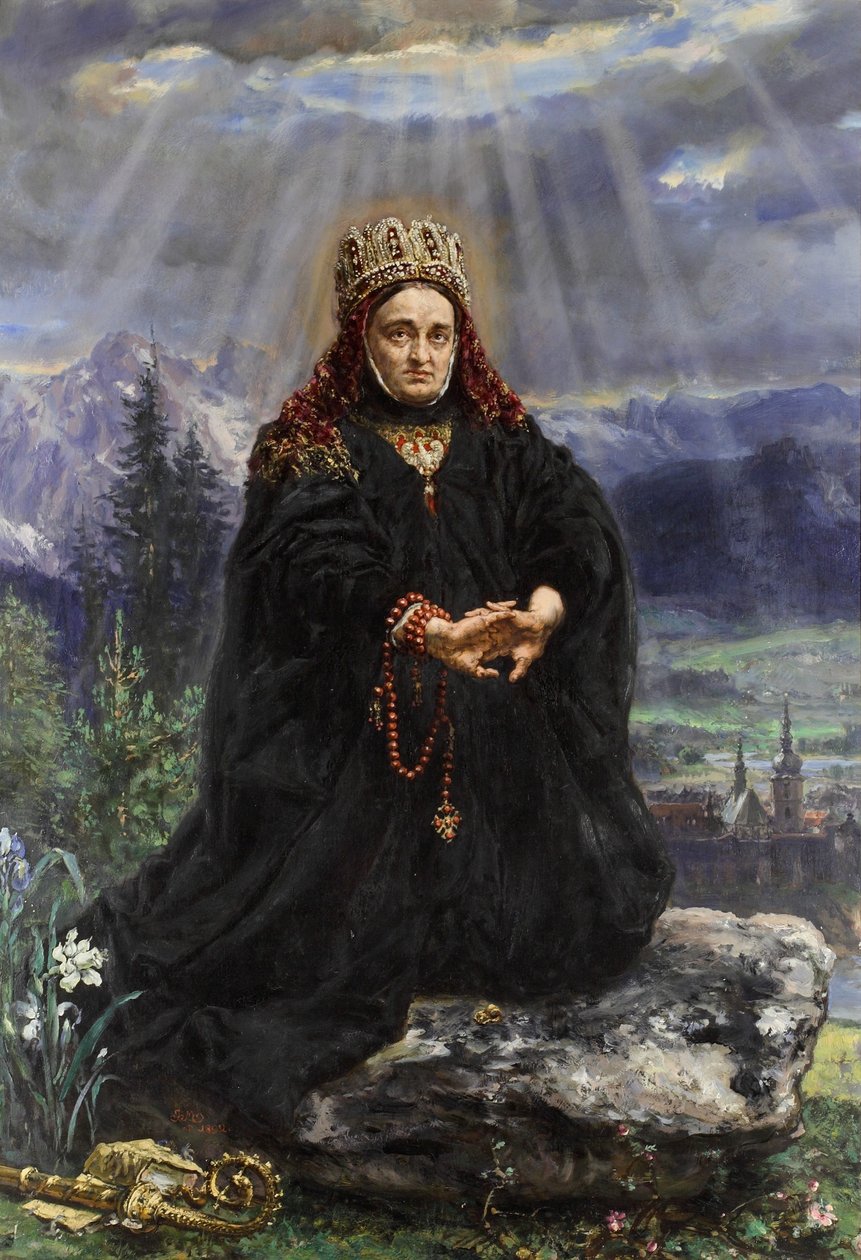 Saint Kinga Praying Among the Sącz Mountains by Jan Matejko