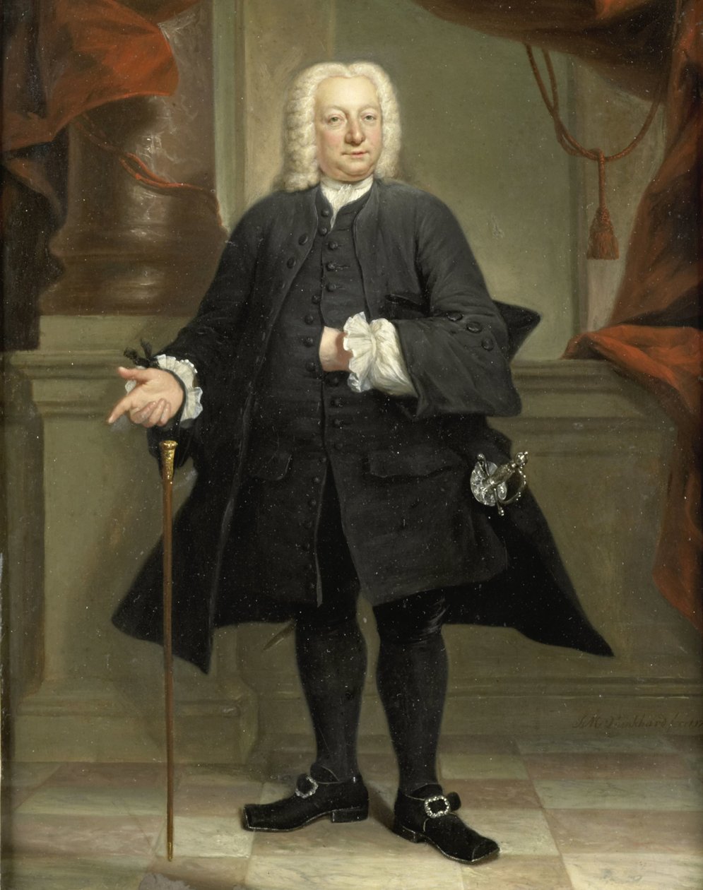Portrait of a Man by Jan Maurits Quinkhard (signed by artist)