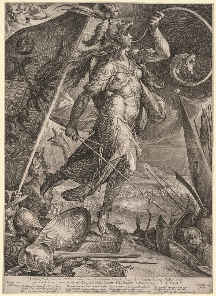 Bellona Leading the Armies of the Emperor against the Turks, 1600 by Jan Muller