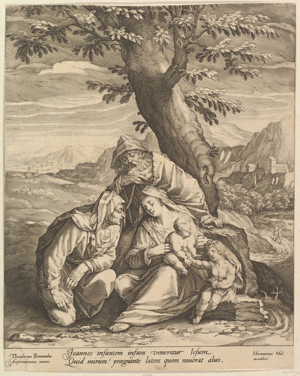 Holy Family with St. Elizabeth & St. John the Baptist by Jan Muller