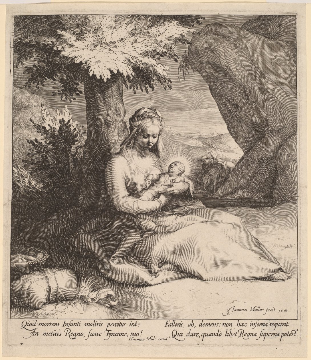 Rest on the Flight into Egypt by Jan Muller