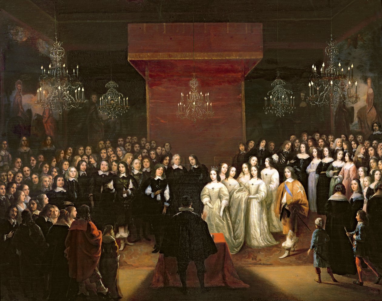 The Marriage of Frederick William and Louise Henriette by Jan Mytens or Mijtens