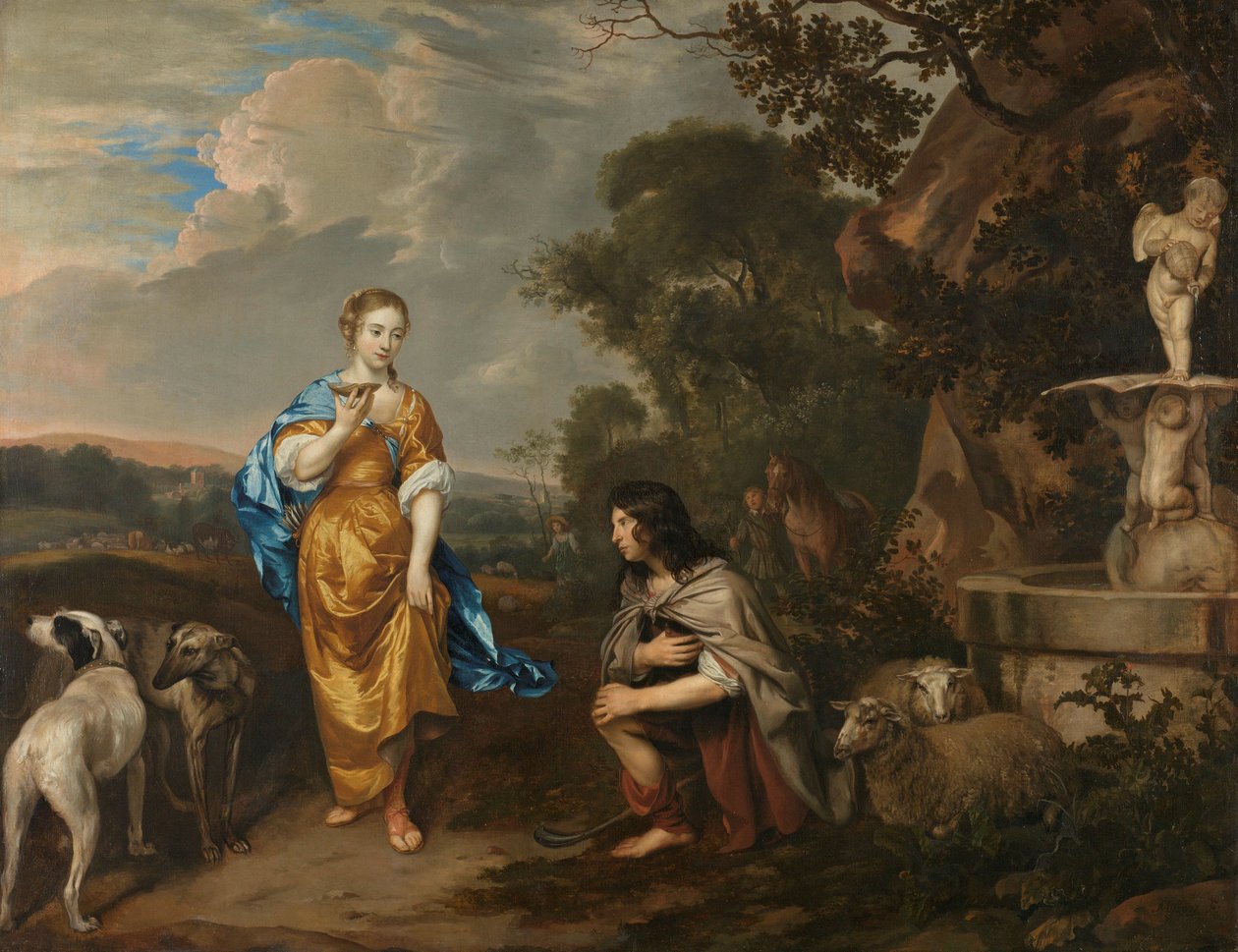 The Meeting of Granida and Daifilo by Jan Mytens or Mijtens