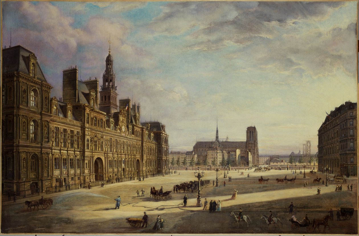 The Town Hall, in 1868 by Jan Ostoja Mioduszewski