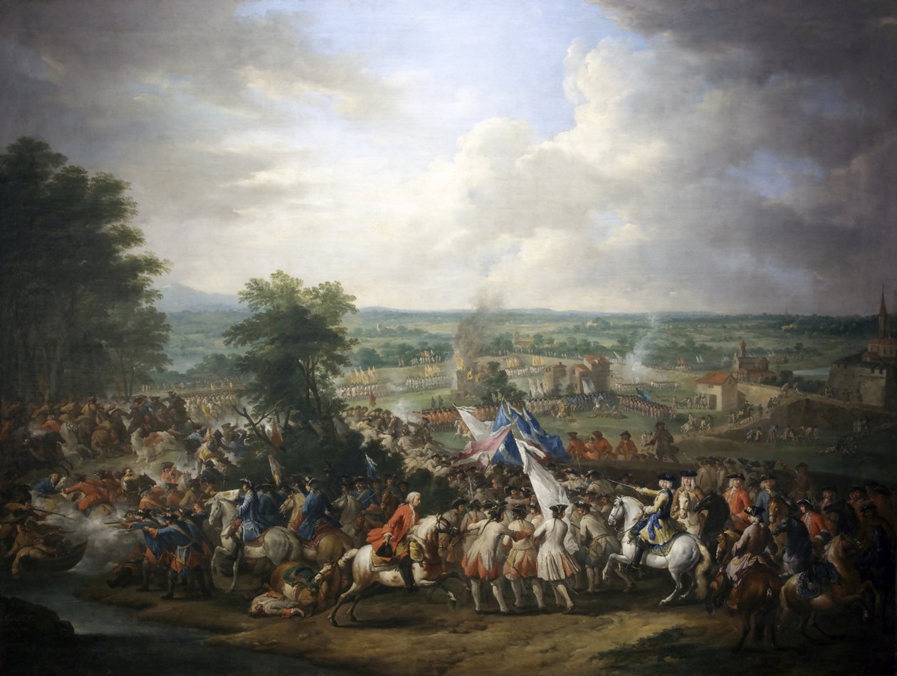 The Battle of Guastalla (2) by Jan Peeter Verdussen
