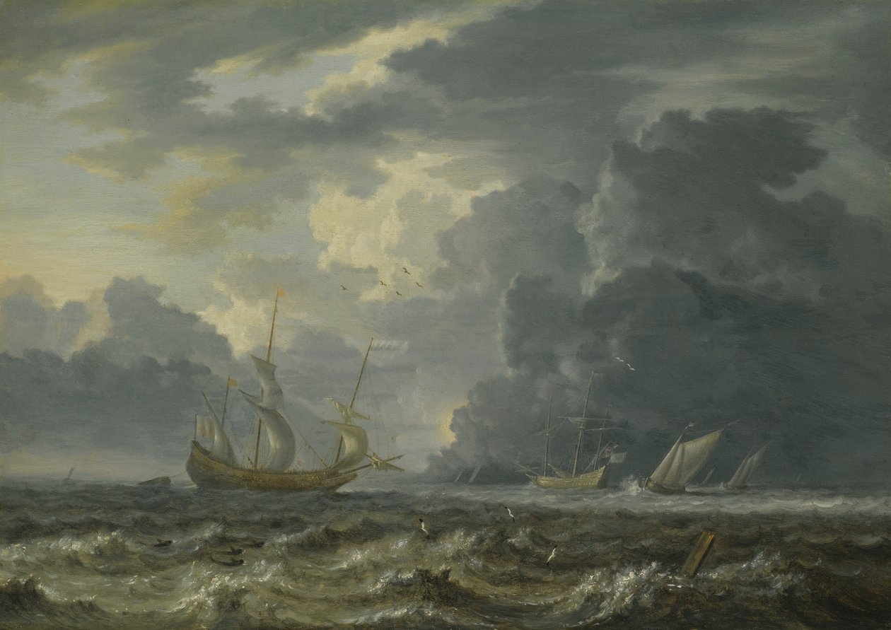 Shipping in Choppy Seas by Jan Peeters the Elder