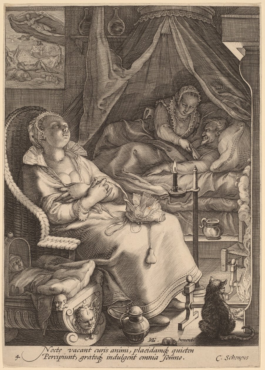 Night by Jan Pietersz Saenredam, after Hendrik Goltzius