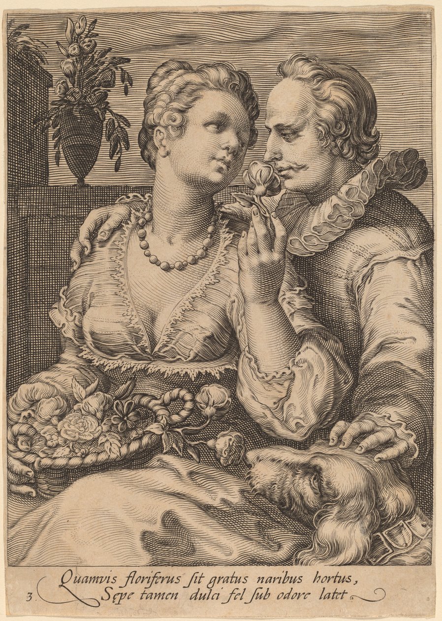 Smell by Jan Pietersz Saenredam after Hendrik Goltzius