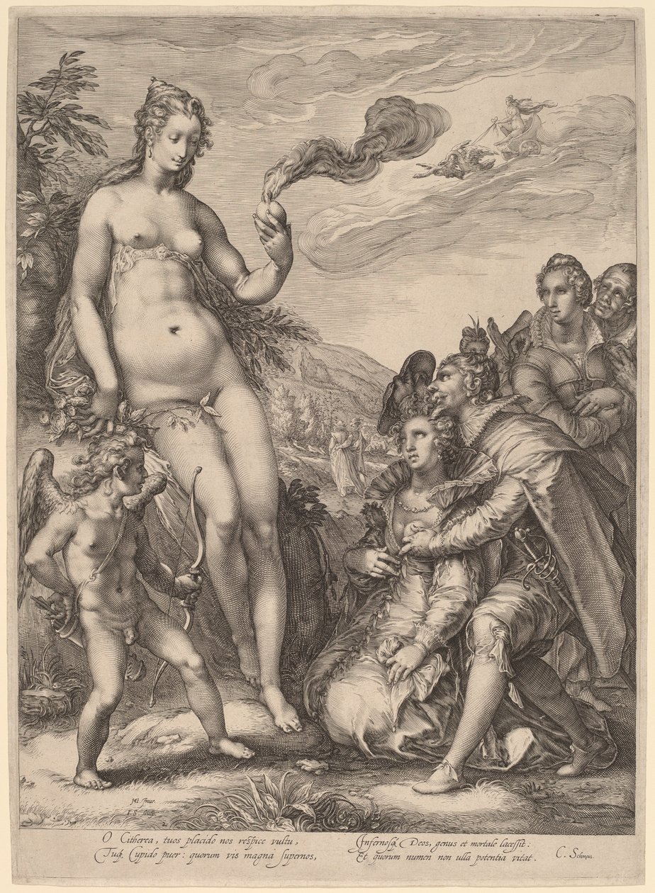 The Cult of Venus by Jan Pietersz Saenredam, after Hendrik Goltzius