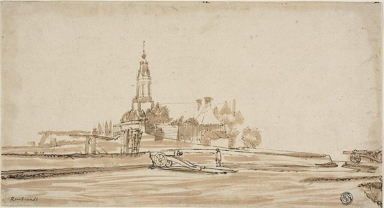 Haarlem Gate at Amsterdam by Jan Ruischer