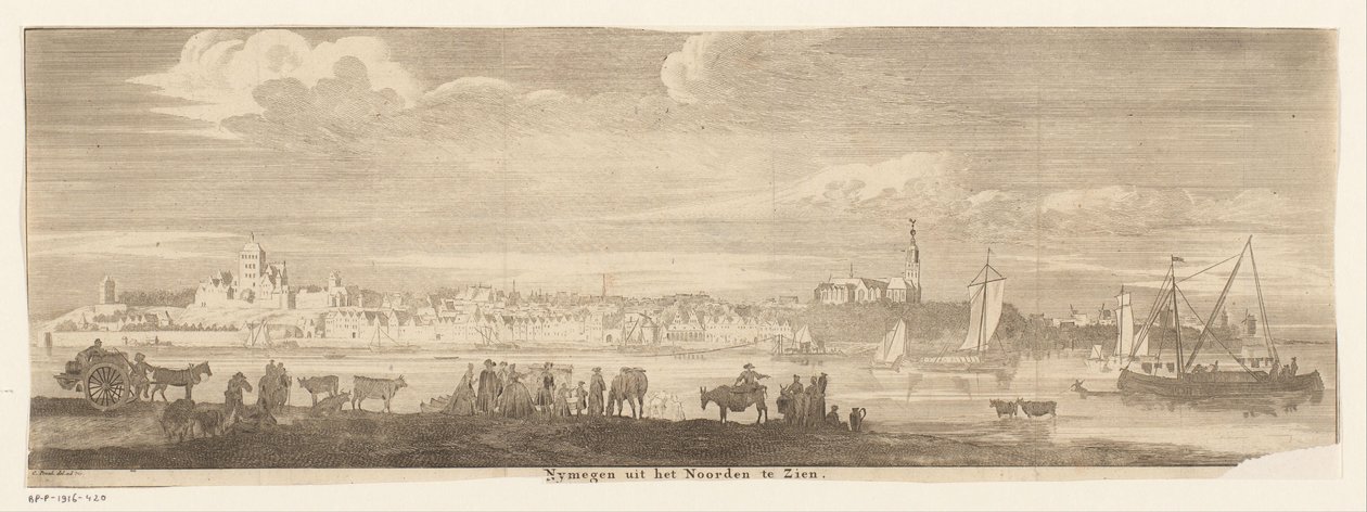 View of Nijmegen from the North by Jan Ruyter