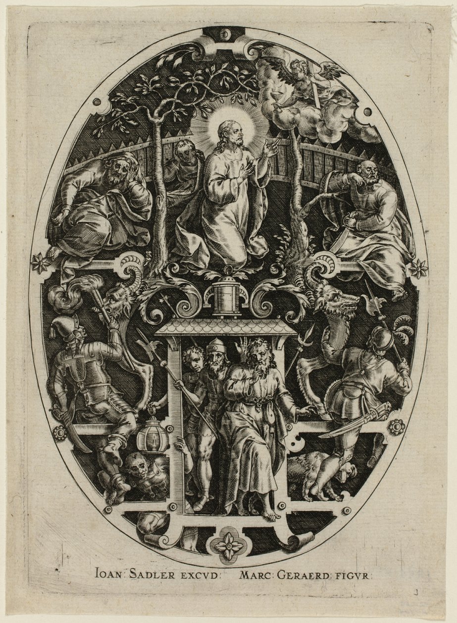 Agony in the Garden, from Passion of Christ by Jan Sadeler I